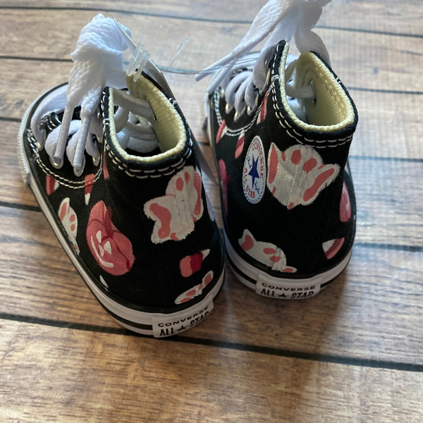 Pink Halloween Hand Painted High Top Converse