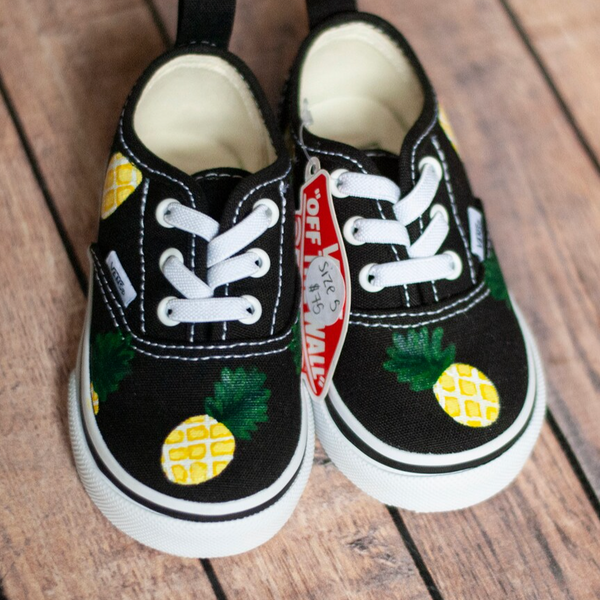Pineapple Hand-Painted Vans