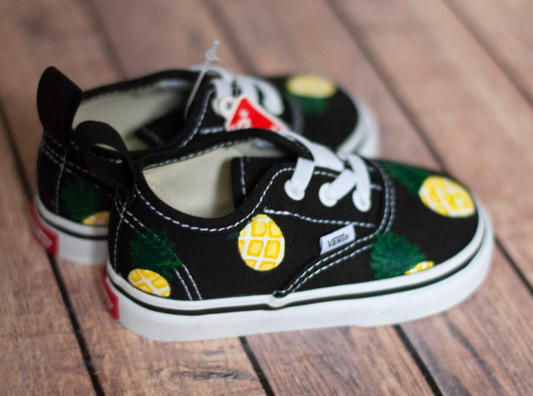 Pineapple Hand-Painted Vans