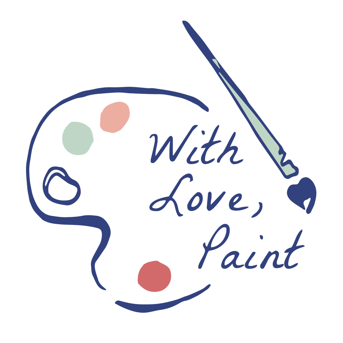 With love, Paint logo