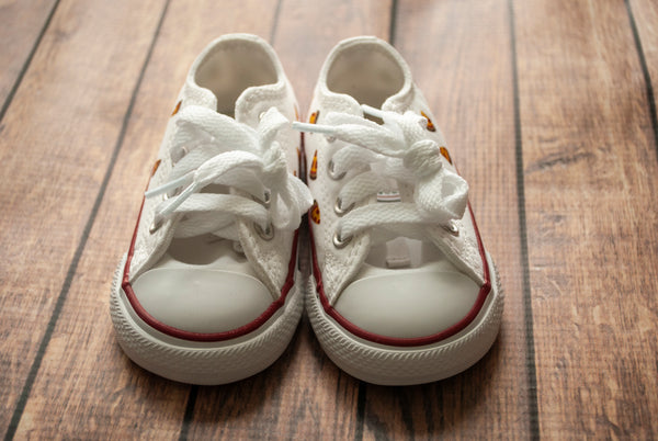 Hand Painted Pepperoni Pizza Slice Converse | Kids Low Top Pizza Converse