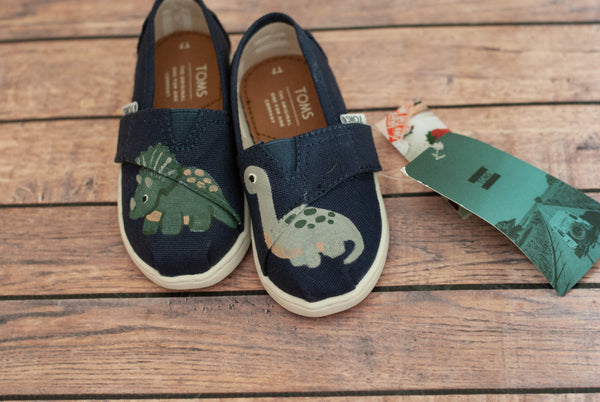 Dinosaur Toms | Hand Painted Dino Tiny Toms