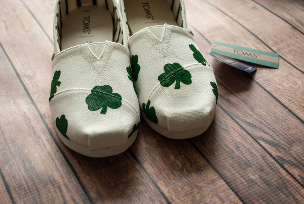 Shamrock Hand Painted Toms