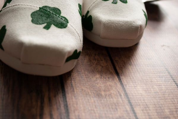 Shamrock Hand Painted Toms