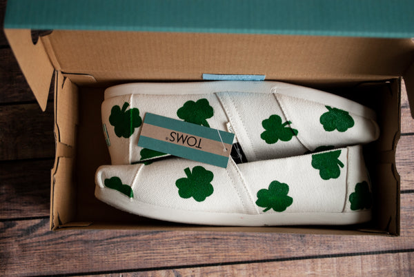 Shamrock Hand Painted Toms