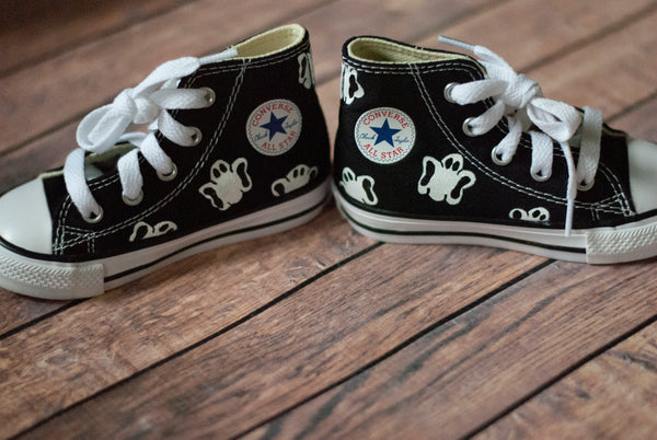 Ghost Hand Painted Converse