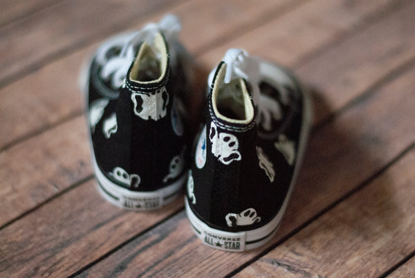 Ghost Hand Painted Converse