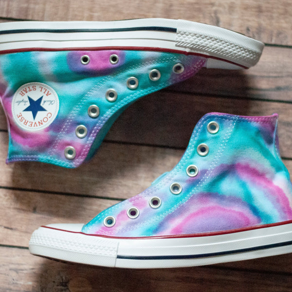 Tie Dye Converse || Custom High Top Converse