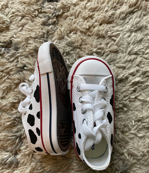 Cow Print Hand Painted Converse | Custom Cow Print Converse