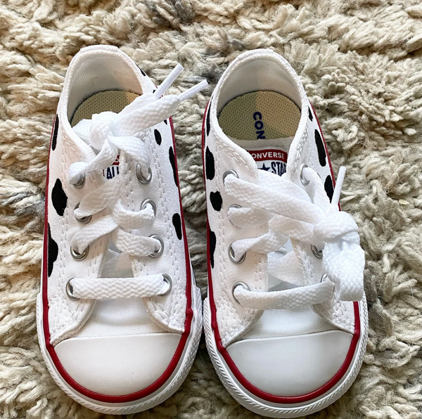 Cow Print Hand Painted Converse | Custom Cow Print Converse