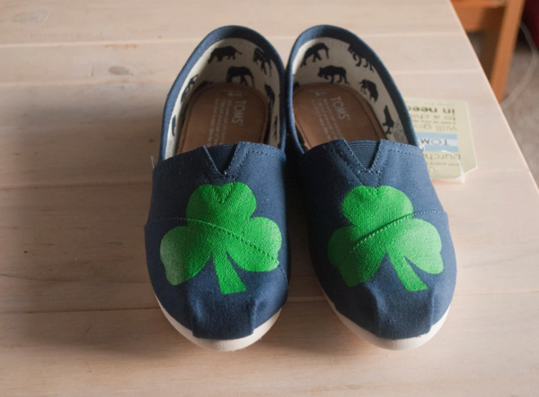 Shamrock Toms || Painted Toms