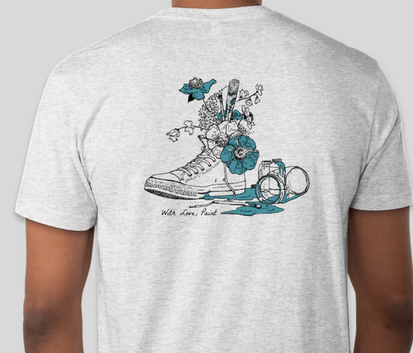 (PRE-ORDER ) With Love, Paint Converse T-Shirt