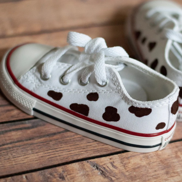 Brown Cow Print Converse || Custom Cow Print Converse
