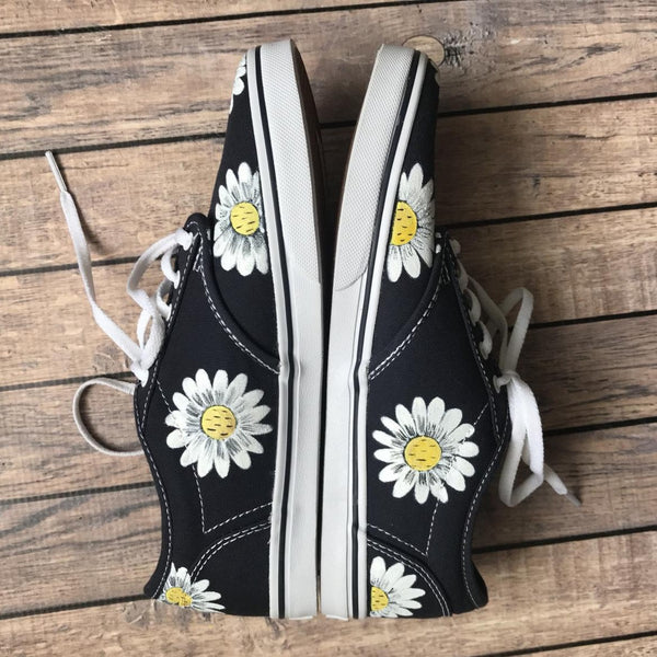 Daisy Hand Painted Era Vans
