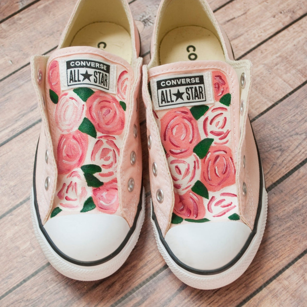 Converse with roses best sale