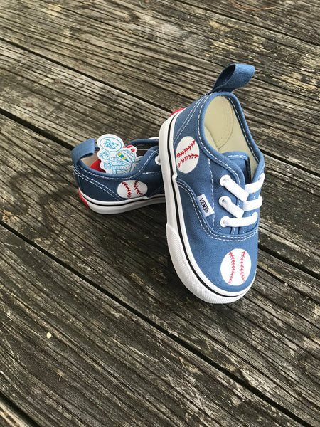 Baseball Toddler Vans | Hand Painted Toddler Vans