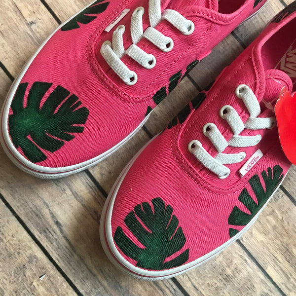 Bay Leaf Hand Painted Vans | Hand Painted Vans