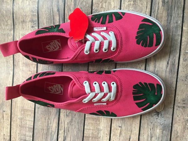 Bay Leaf Hand Painted Vans | Hand Painted Vans