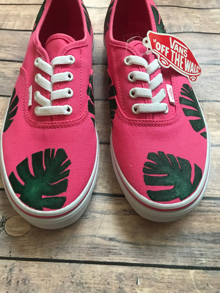 Bay Leaf Hand Painted Vans | Hand Painted Vans