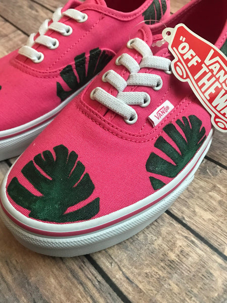 Bay Leaf Hand Painted Vans | Hand Painted Vans