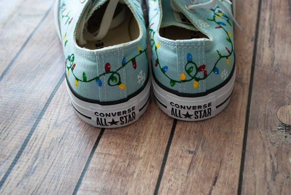 Christmas Light Converse | Hand Painted  Converse