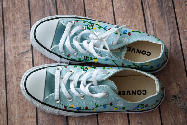 Christmas Light Converse | Hand Painted  Converse