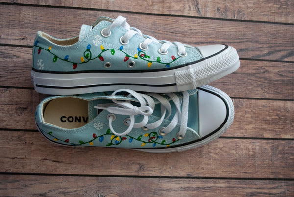 Christmas Light Converse | Hand Painted  Converse