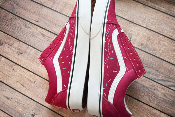 Sprinkle Cupcake Hand Painted Vans | Hand Painted Vans