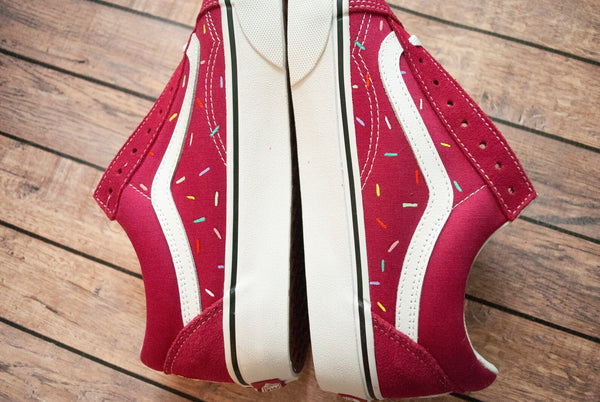 Sprinkle Cupcake Hand Painted Vans | Hand Painted Vans