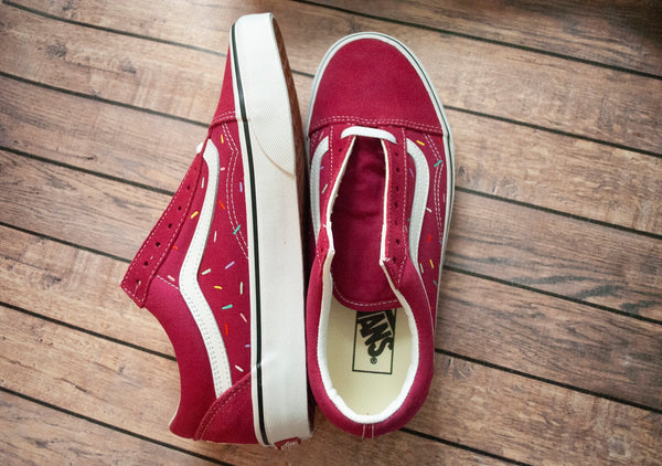 Sprinkle Cupcake Hand Painted Vans | Hand Painted Vans