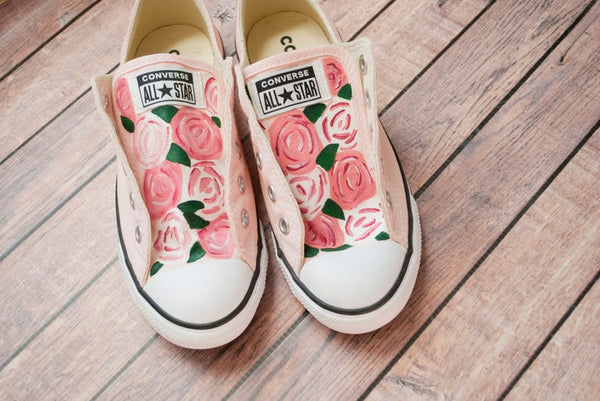 Rose Painted Converse