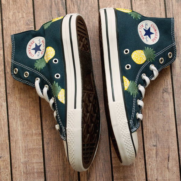 Pineapple Hightop Converse | Custom Pineapple Converse