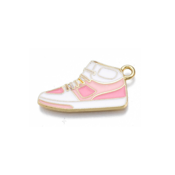 Gold Alloy Sneaker Charm: Purple