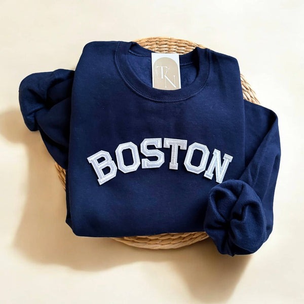 BOSTON Sweatshirt, Boston Massachusetts Souvenirs: Maroon / L