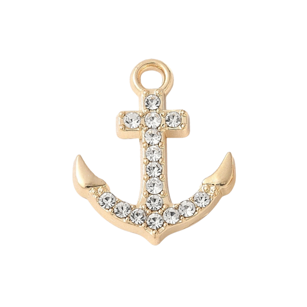 Gold Alloy Anchor Charm