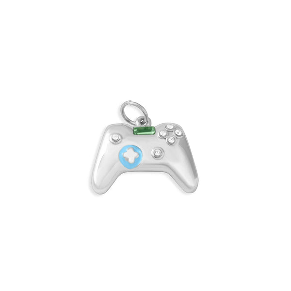 18K Gold PVD Stainless Steel Game Controller Charm: Gold