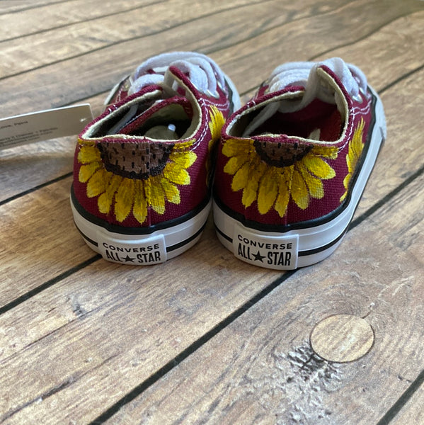 Toddler Size 4 - Sunflower Low Top Converse