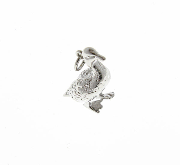 18k Gold/Silver 3D Baby Chick & Duckling Charm CPG-CPS2370: Gold / 5 pcs