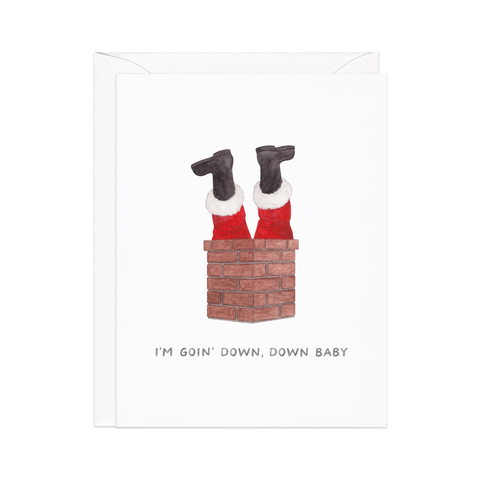 Down, Down Santa Chimney — Hip Hop Christmas Card