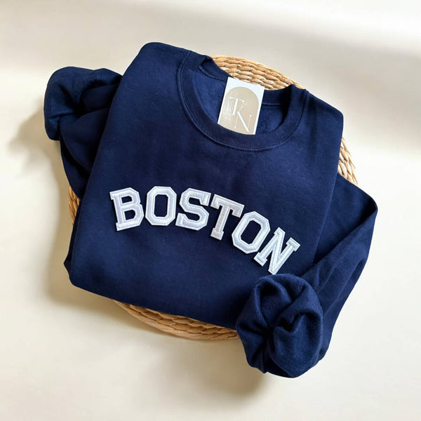BOSTON Sweatshirt, Boston Massachusetts Souvenirs: Maroon / S