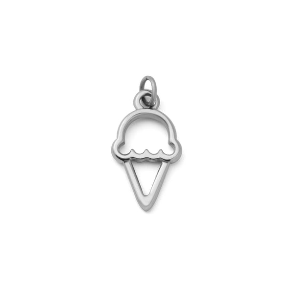 18K Gold PVD Stainless Steel Ice cream Charm: Gold