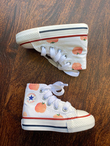 Peach High Top Converse