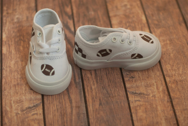 Hand Painted Checkered Football Vans