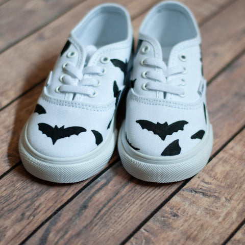 Ready To Ship | Bat Vans Toddler Size 8