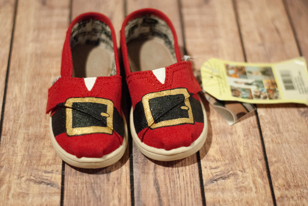 Ready to Ship | Santa Toms in Toddler Size 6