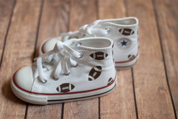 Checkered Football High Top Converse