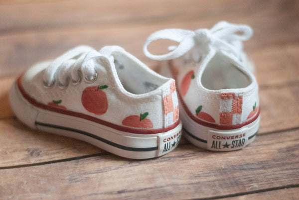 Low Top Peach Converse | Custom Peach Converse