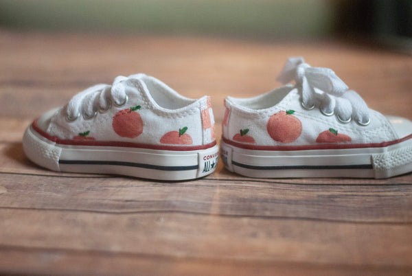 Low Top Peach Converse | Custom Peach Converse
