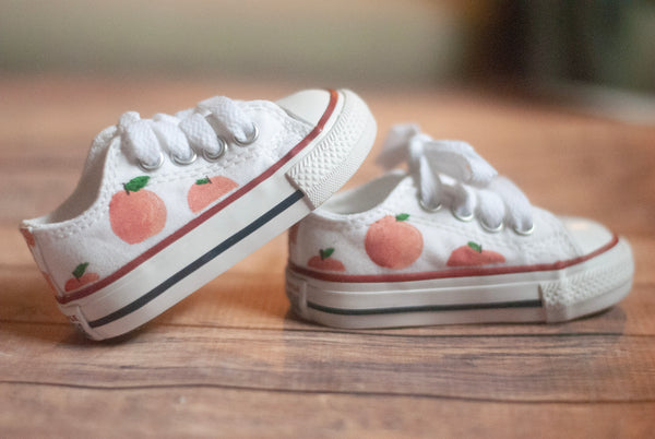 Low Top Peach Converse | Custom Peach Converse
