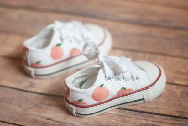 Low Top Peach Converse | Custom Peach Converse